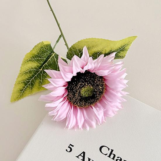 Realistischer künstlicher Sonnenblumenstrauß für die Heimdekoration, UV-beständig, farbecht, verstellbarer Stiel, Wohnzimmer, Schlafzimmer, Hochzeitsfoto-Requisite