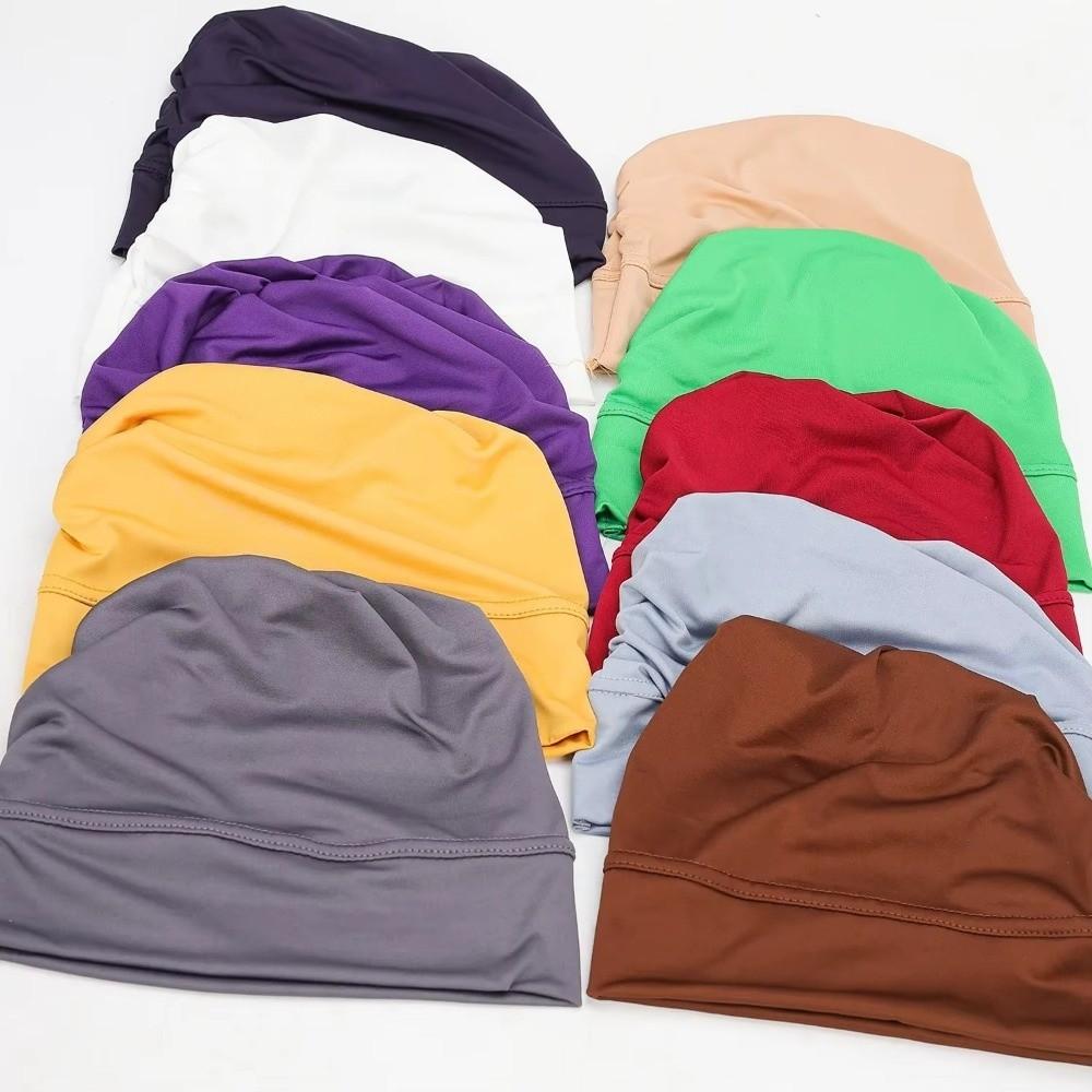 Weiche Modal-Hijab-Kappen Elastische Krebs-Chemo-Hut Neues Islamisches Stirnband Damen Kopfbedeckung