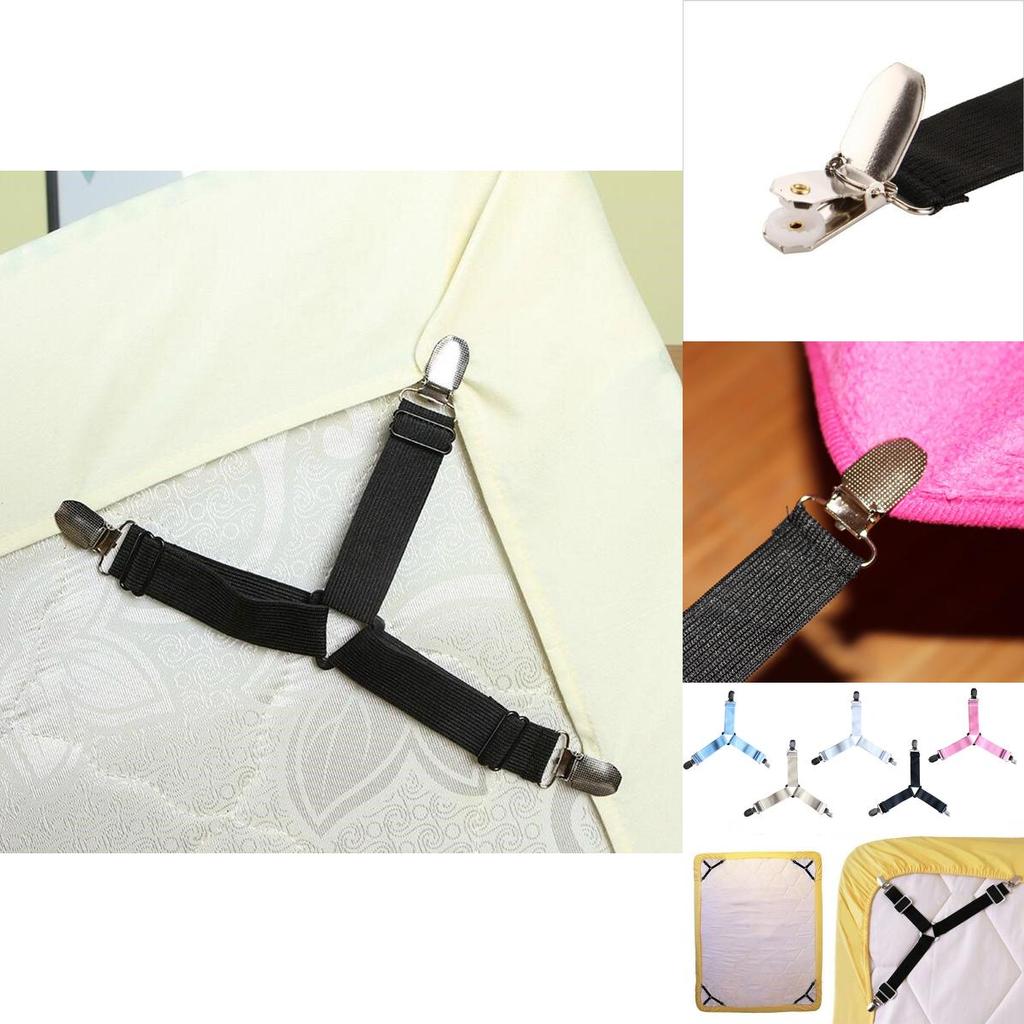 Support Premium 4 X Triangle pour Bretelles Matelas de Lit Sangles Attaches Attrapeurs Pour Literie Sécurisée