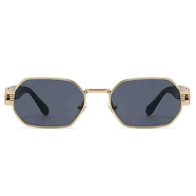 Modische quadratische Rahmen Vintage Sonnenbrillen Damen Herren Marken Designer Retro Metall Rechteckige Sonnenbrillen Weiblich Männlich Outdoor Brillen