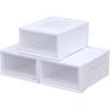 Iris Ohyama Chest Storage Case Clothing Set of 3 Clothes Case Width 39 X Depth 50 X Height Closet Size 23.2cm Walk-in White/Clear BC-L 1)L