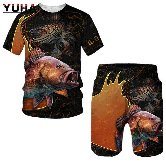 Poisson hommes été Shorts chasse Camping hommes vêtements 3d impression Sport meilleurs ventes produits survêtements vêtements de Sport