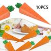 10 Pieces Candy Boxes for Gift Carrot Shaped Containers Decor Easter Treat Unique Party