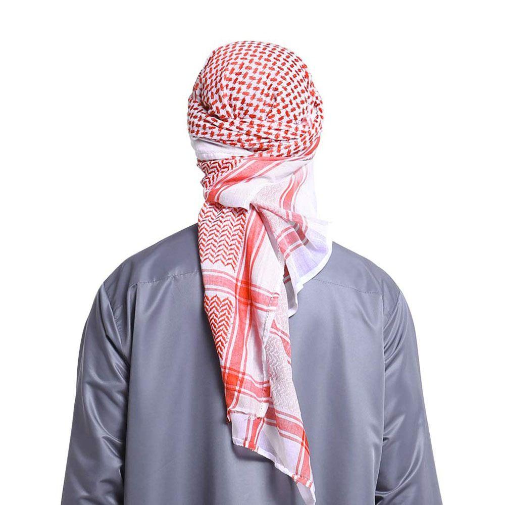 1 buc. Wrap pătrat pentru gât, turban arab, hijab, pentru cap multifuncțional, șal carouri pentru adulți