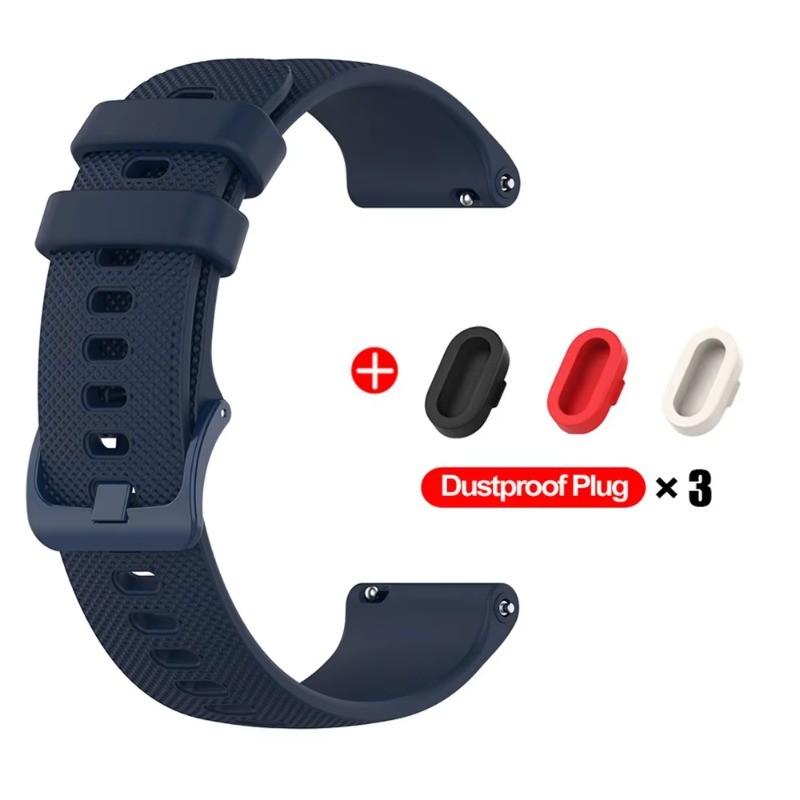 18mm 20mm 22mm Watch Strap for Garmin Venu 3/3s/2/2s Silicone Watchbands Strap for Garmin Vivoactive 3/4/4s/Forerunner 245 Bands