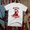 Native American Indian T-Shirt Indigenous Warrior Feather Headdress Stand Strong
