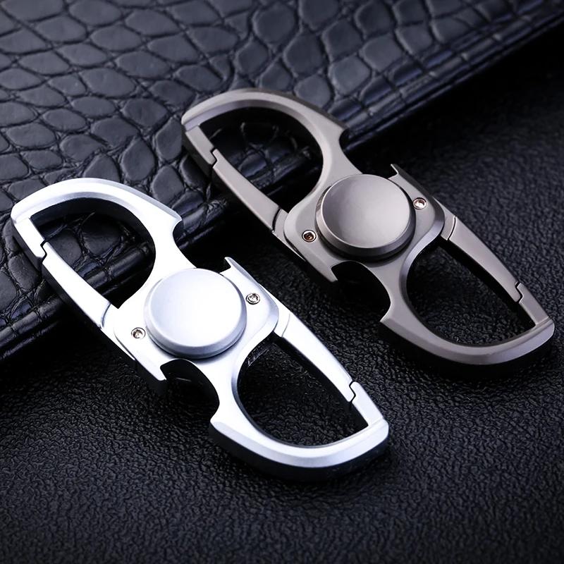 Porte-clés multifonctionnel anti-stress EDC, décapsuleur en alliage, doigt en métal, cadeau sympa pour adultes et enfants