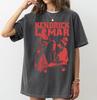 Retro Kendrick Lamar Tshirt Loose Fit Casual Round Neck Short Sleeve Unisex Fashionable Pure Cotton Allseason Base Layer