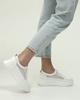 Sneakers with Mesh Prima d'Arte 6100 36 White Leather Textile
