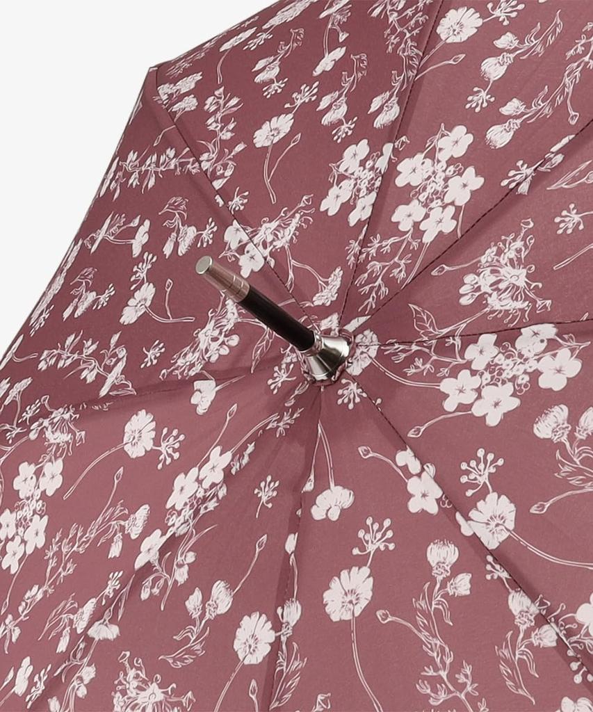 Tea Afternoon Tea LIVING Long Umbrella HT71 Silhouette Flower Long Umbrella Rain Umbrella Red [Afternoon Living]