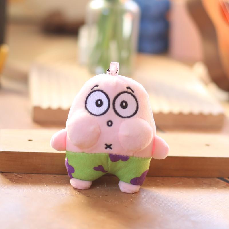 Portachiavi Peluche Adorabile di Spongebob Ciondolo per Borsa Carino di Patrick Per Bambini e Adulti