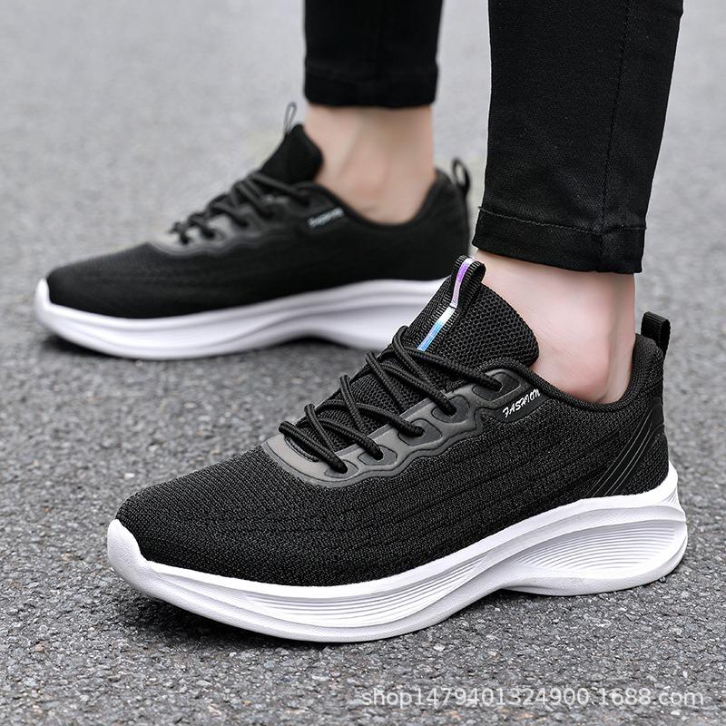 Women's Shoes New Soft-soled Lightweight Sports Shoes Women's Mesh Breathable Thick-soled Casual Running Shoes