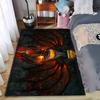 Stunning Fire and Shadow Fantasy Rug Suitable for Use As an Anti-slip Game Mat for Living Room and Bedroom Sofas
