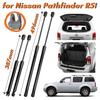 2pcs Car Rear Window Glass or 2 Pcs Tailgate Gas Spring Shock Lift Strut Support Bar Rod for Nissan Pathfinder R51 2005-2012 SUV