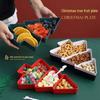 Christmas Tree Snack & Fruit Plate with Phone Holder - Multi-Compartment, Anti-Fall Design