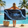 Serviette de Plage Aston Villa Football Serviette d'Été Douce en Microfibre Séchage Rapide Absorbante pour Plage Piscine Voyage