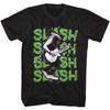 Slash Repeat Jamming Auf der Bühne Glasbruch Herren T-Shirt Metal Band Musik Merch