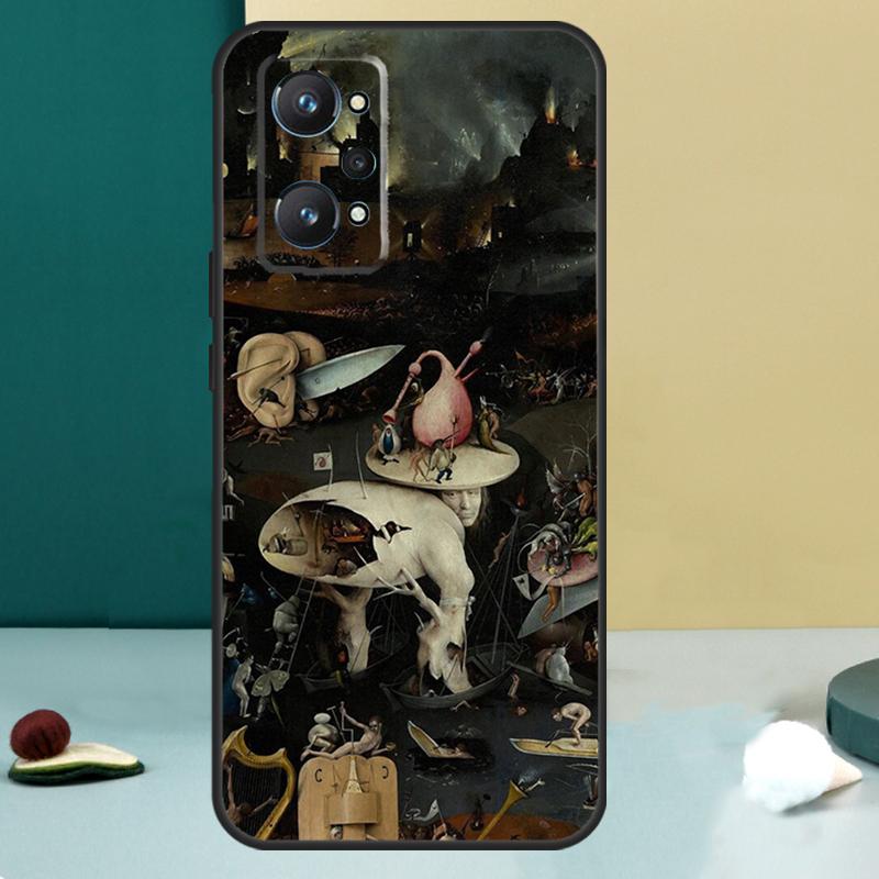 Hieronymus Bosch Art For Realme 14 13 Pro Plus 10 11 12 GT 5 6 6T GT7 Pro C61 C55 C53 C51 C21Y C25S C75 C67 Case