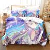 Anime ReZERO -Starting Life In Another World Beding Set Printed Bed Linen Set With Pilowcase Soft Duvet Cover Soft Quen Super King-Sized Dimensionsd