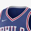 Nike NBA Philadelphia 76Ers Icon Edition Jersey Rush Blue/University Red/White Men Streetwear DN2018-405