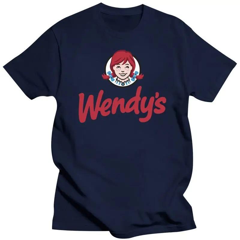 Nouveau Logo de Restaurant Fast-Food Wendys T-shirt Homme Logo Fast-Food Homme Restaurant Wendys T-shirts Col Rond Été T-shirt Hip Hop