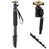 Velbon Aluminum Monopod AZ Lever Lock Type Leg Diameter 23mm 5 Steps Total Height 150cm Free Head Included Light and Easy Entry Type 0017915720534