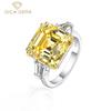 100% 925 Sterling Zilver Zirkoon Edelsteen Bruiloft Verlovingsring Fijne Sieraden