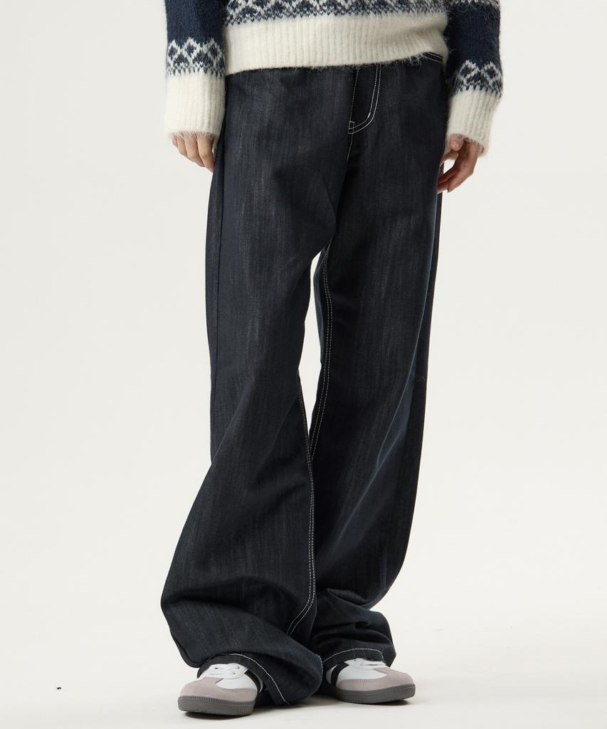 UNKNOWN PLANET Wide Denim Pants Indigo
