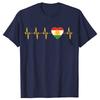 T-shirts Drôles Kurdistan Kurde Battement de Cœur Homme Femme Pur Coton Drôle Humour Streetwear T-shirt Manches Courtes Vêtements Unisexe
