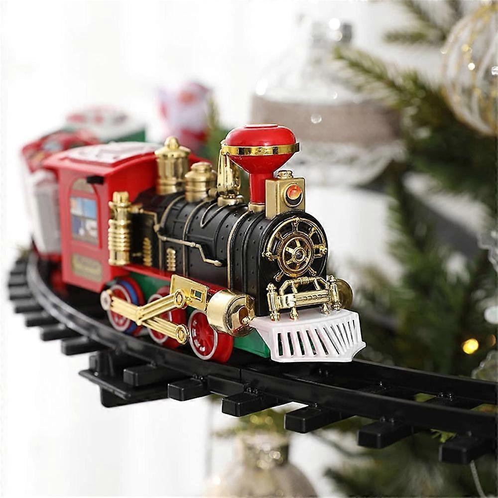 Weihnachts-Elektrozug-Spielzeug Weihnachtsbaum-Szenen-Deko Hängende Verzierung für Festival-Feiertag Neujahrsdekoration