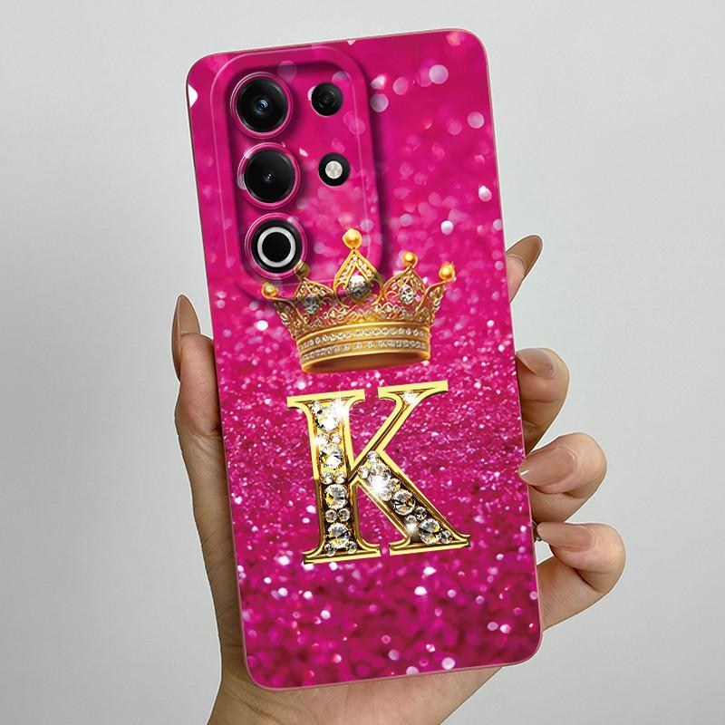 For itel S25 Ultra Case S686LN Luxury Crown Letters Matte Soft Silicone Protective Back Cover for ItelS25 S 25 Ultra 5G Fundas