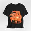 Naruto Friends Silhouette Tee Japanese Anime Art TShirt for Fans Unisex Manga