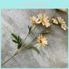 Long Stem 6 Head Daisy Silk Flower For Wedding Decor And Home Styling