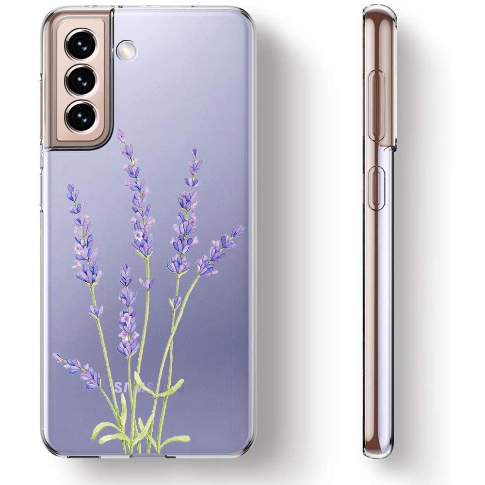 Vintage Sonnenblume Lavendel Blätter Blume Telefon Fall Für Samsung Galaxy S23 S22 Ultra S20 S21 FE 5G S10 S10E S9 S8 Plus 4G Abdeckung