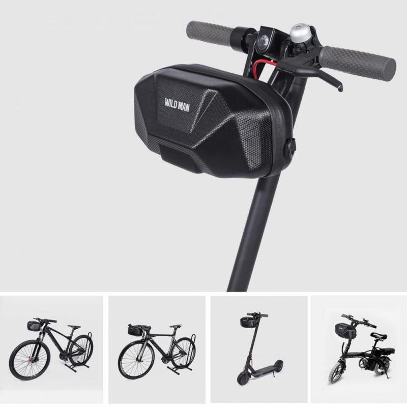 Bicycle Handlebar Bag Large-capacity Hard Shell Electric Scooter Case Waterproof Zipper Bag Cycling