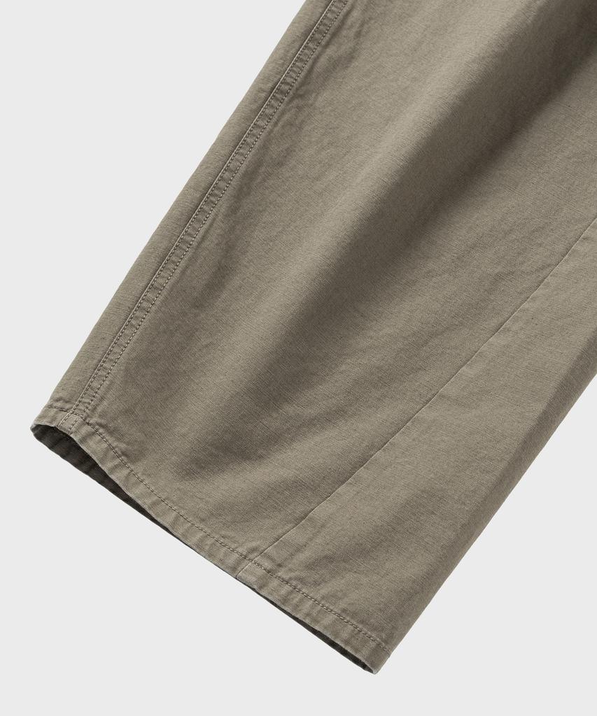 NONBLANK Washed Wide Curved Cargo Pants_Khaki