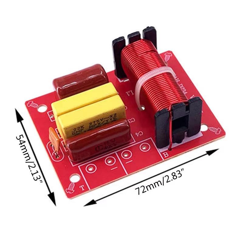 80W 2-pásmový výhybkový filter Hifi reproduktor Výškový basový duálny frekvenčný delič Výhybka pre DIY Domáce Video Audio reproduktory