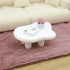 1/12 Dollhouse Simulation Mini Cloud Tea Table Model Dollhouse Living Room Furniture Decoration Micro Scene Construction Props