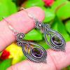Amethyst Gemstone 925 Sterling Silver Gift Jewelry Earring 2.01"