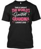 Worlds Greatest Grandma Like T-Shirt Made In the USA Size S To 5XL