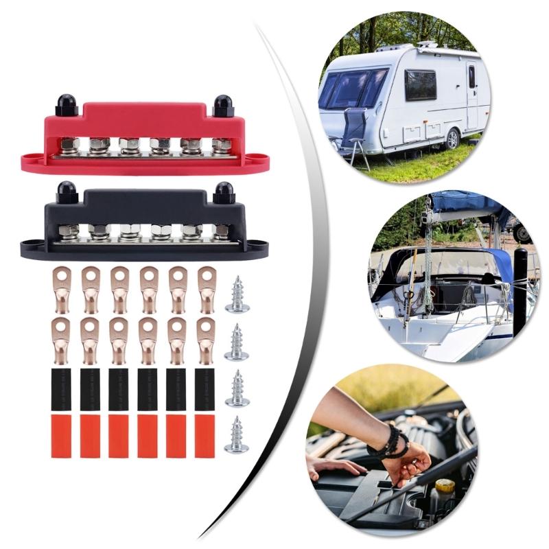 Busbar Power Distribution Block Suitable For Automotive Vehicle Electrical Car Ground Battery Busbar With Terminal Studs