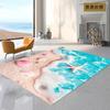 Tapis Tapis de Sol Antidérapant Décoration Canapé Maison Chambre à Coucher Salon Étoile de Mer Coquillage Plage Étoile de Mer Sable pour Jouer Enfants