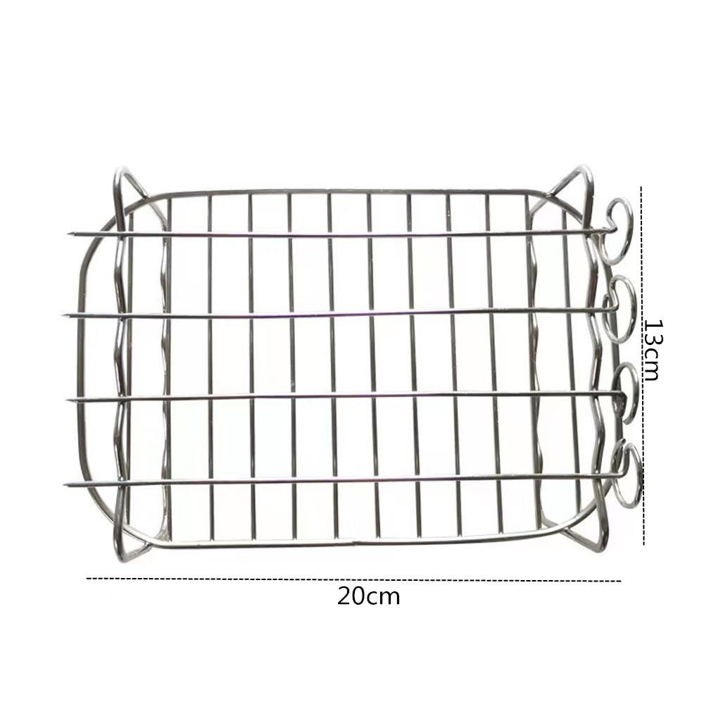 Air Fryer Stainless Steel Rack Layer Dehydrator Rack Kitchen Air Fryer Toast Food Holder Stand Cooking Baking Tools New