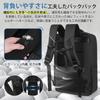 Business Large A4 Laptop Compartment Business Shockproof [ecoofee] Men's Backpack, Backpack, Capacity, Waterproof, Lightweight, Compatible, (15.6