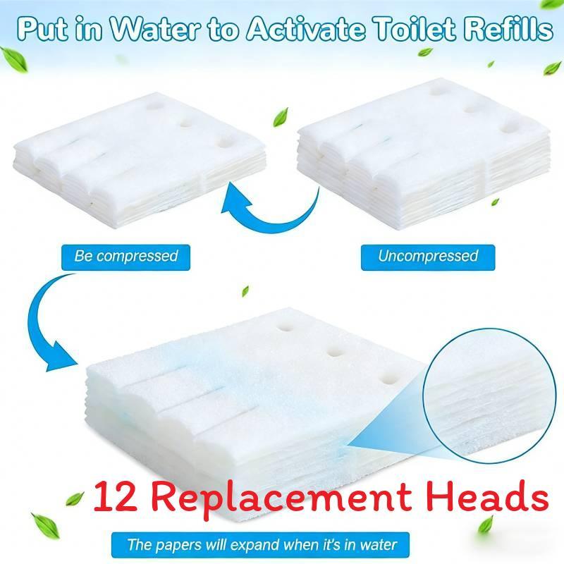 Modern Minimalist Disposable Toilet Brush Set With Cleaning Liquid For Home Bathroom Cleaning Supplies