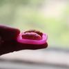 Round Keychain Silicone Mold Food Play Tray Epoxy Resin Molds Mini Plate Earring Pendant Molds with Hole for DIY Craft