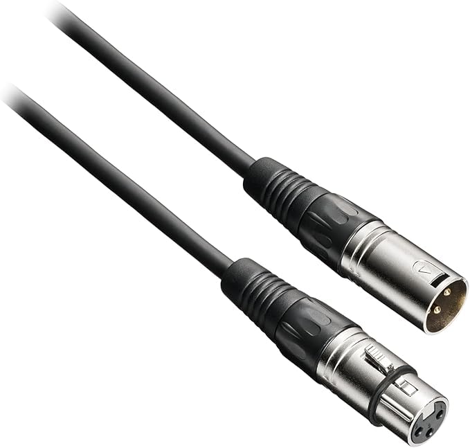 Neatula XLR Cable 3M Microphone Cable Cannon Male-Female Balanced Connection 3-Pin Audio Interface Recording Live Silver