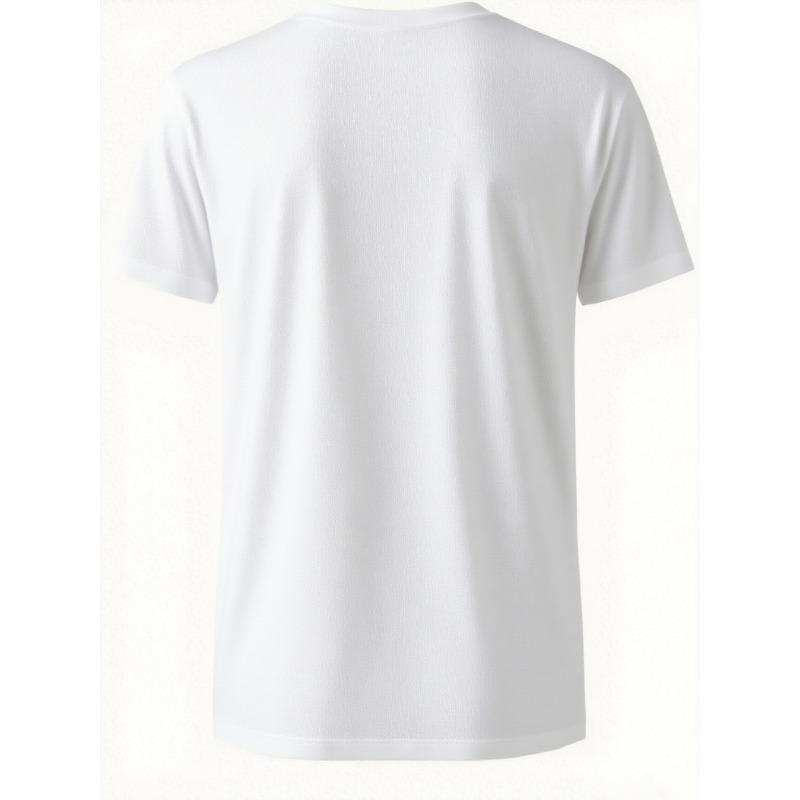 European Sizes 2D Football Tee Men'S Casual Soccer T-Shirt | Retro Print, Slight Stretch, Crew Neck, Perfect for Sports and Casual Weekend Wear