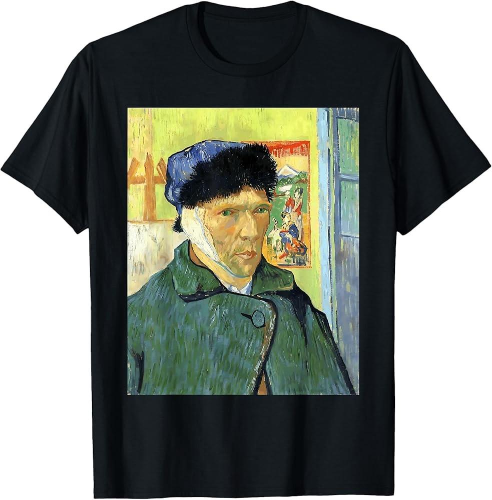 Self Portrait with Bandaged Ear by Vincent Van Gogh T-Shirt Unisex T-Shirt