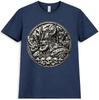 Viking Warrior T Shirt Norse Mythology Berserker Skull Axe Helmet Graphic Tee